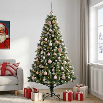 vidaXL Artificial Christmas Tree with Bauble 180 cm 300 LEDs