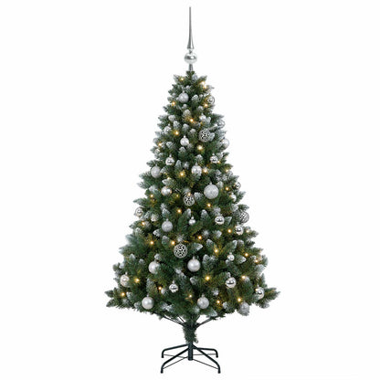 vidaXL Artificial Christmas Tree with Bauble 150 cm 150 LEDs