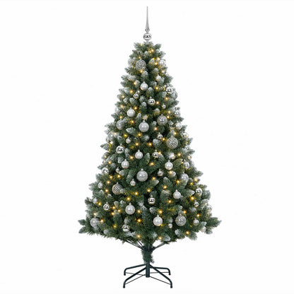 vidaXL Artificial Christmas Tree with Bauble 210 cm 300 LEDs