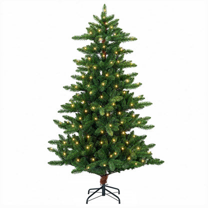 vidaXL Artificial Christmas Tree 120 cm 150 LEDs Warm White