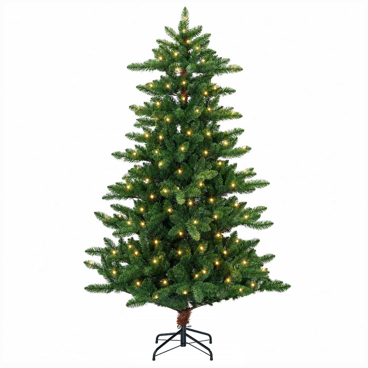 vidaXL Artificial Christmas Tree 150 cm 150 LEDs Warm White