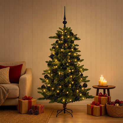 vidaXL Artificial Christmas Tree with Bauble 150 cm 150 LEDs