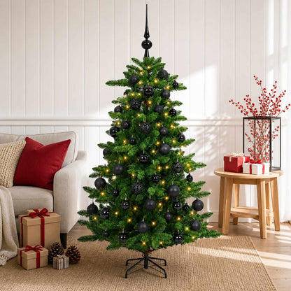 vidaXL Artificial Christmas Tree with Bauble 150 cm 150 LEDs