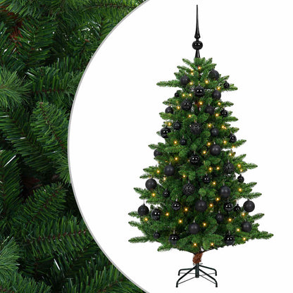 vidaXL Artificial Christmas Tree with Bauble 150 cm 150 LEDs