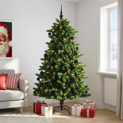 vidaXL Artificial Christmas Tree with Bauble 180 cm 300 LEDs