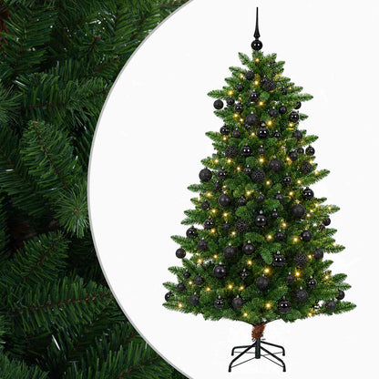 vidaXL Artificial Christmas Tree with Bauble 180 cm 300 LEDs