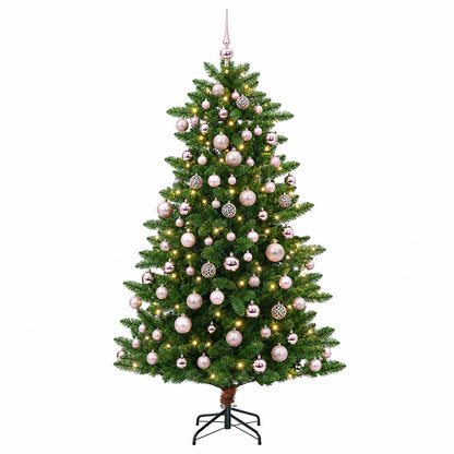 vidaXL Artificial Christmas Tree with Bauble 180 cm 300 LEDs