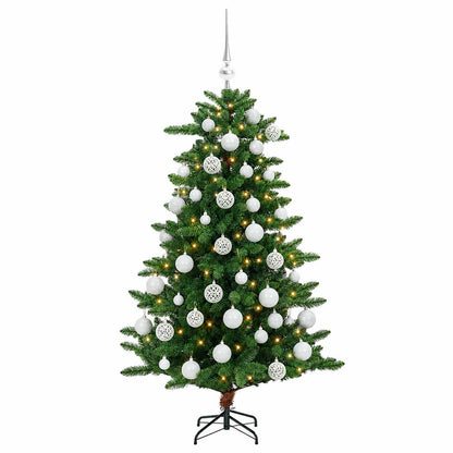 vidaXL Artificial Christmas Tree with Bauble 120 cm 150 LEDs