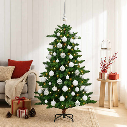 vidaXL Artificial Christmas Tree with Bauble 120 cm 150 LEDs