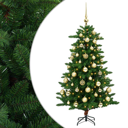 vidaXL Artificial Christmas Tree with Bauble 120 cm 150 LEDs