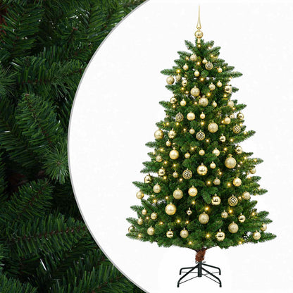 vidaXL Artificial Christmas Tree with Bauble 180 cm 300 LEDs