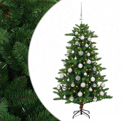 vidaXL Artificial Christmas Tree with Bauble 120 cm 150 LEDs
