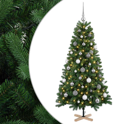 vidaXL Artificial Christmas Tree with Bauble 120 cm 150 LEDs