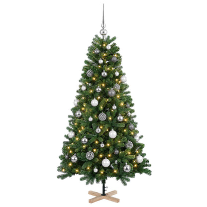 vidaXL Artificial Christmas Tree with Bauble 120 cm 150 LEDs