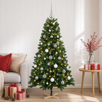 vidaXL Artificial Christmas Tree with Bauble 150 cm 150 LEDs