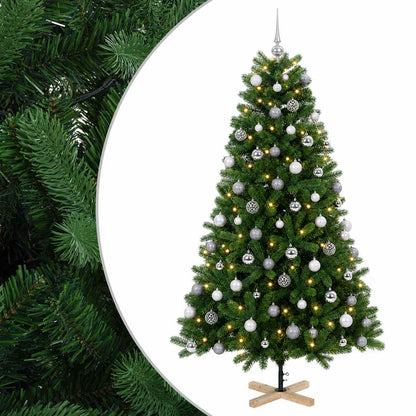 vidaXL Artificial Christmas Tree with Bauble 180 cm 300 LEDs