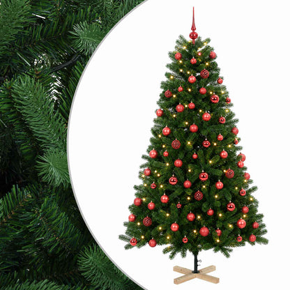 vidaXL Artificial Christmas Tree with Bauble 240 cm 300 LEDs