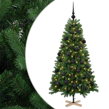 vidaXL Artificial Christmas Tree with Bauble 150 cm 150 LEDs