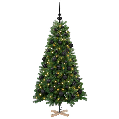 vidaXL Artificial Christmas Tree with Bauble 150 cm 150 LEDs