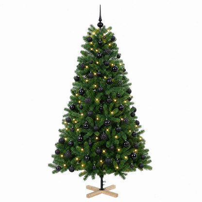vidaXL Artificial Christmas Tree with Bauble 210 cm 300 LEDs