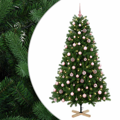 vidaXL Artificial Christmas Tree with Bauble 210 cm 300 LEDs
