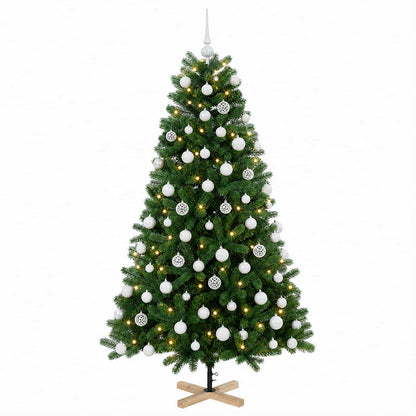 vidaXL Artificial Christmas Tree with Bauble 210 cm 300 LEDs