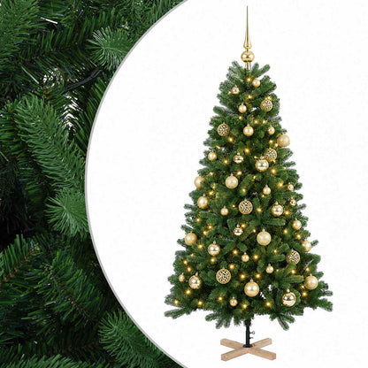 vidaXL Artificial Christmas Tree with Bauble 150 cm 150 LEDs