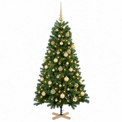 vidaXL Artificial Christmas Tree with Bauble 150 cm 150 LEDs