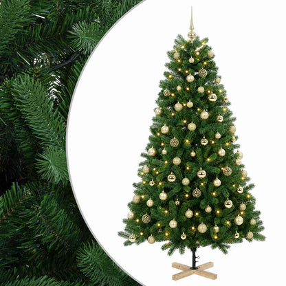 vidaXL Artificial Christmas Tree with Bauble 180 cm 300 LEDs