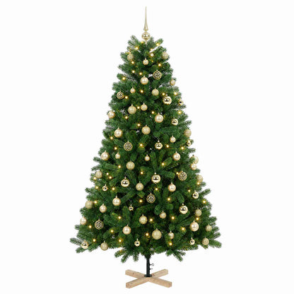 vidaXL Artificial Christmas Tree with Bauble 240 cm 300 LEDs