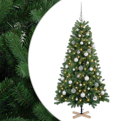 vidaXL Artificial Christmas Tree with Bauble 150 cm 150 LEDs