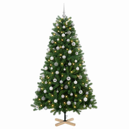 vidaXL Artificial Christmas Tree with Bauble 210 cm 300 LEDs
