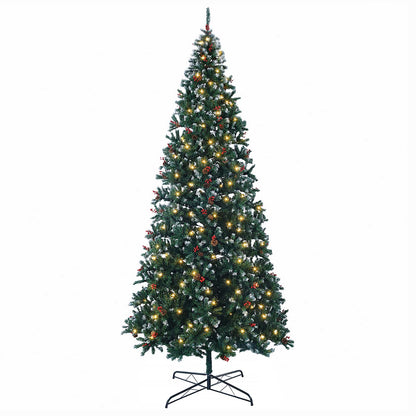 vidaXL Artificial Hinged Christmas Tree 500 cm 900 LEDs Warm White