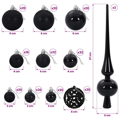 vidaXL Artificial Hinged Christmas Tree with Bauble 400 cm 600 LEDs
