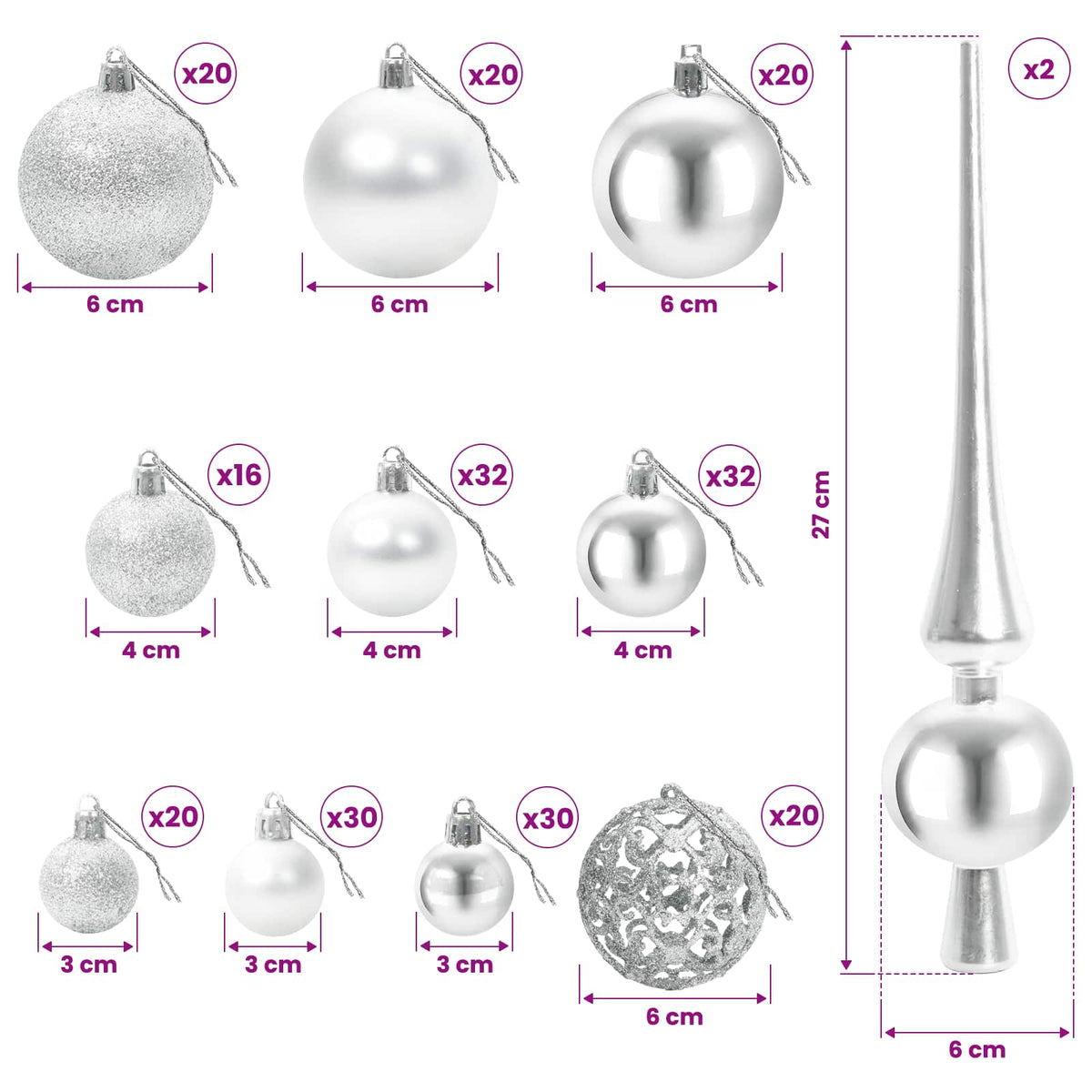 vidaXL Artificial Hinged Christmas Tree with Bauble 400 cm 600 LEDs