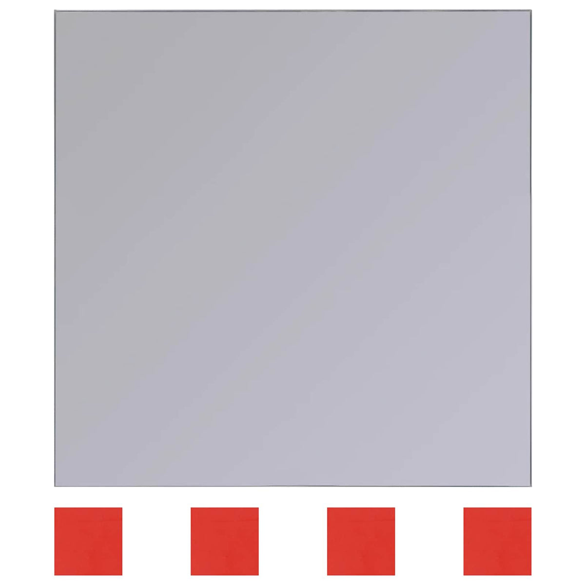 vidaXL Mirrors 8 pcs Silver 20.5 x 20.5 x 0.4 cm High quality glass