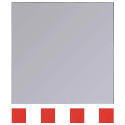 vidaXL Mirrors 8 pcs Silver 20.5 x 20.5 x 0.4 cm High quality glass