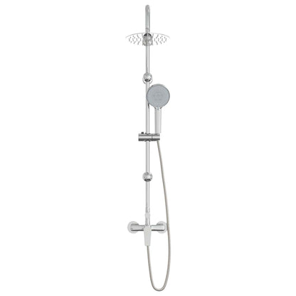 vidaXL Shower System Chrome Stainless Steel 21 x 48 x 112 cm