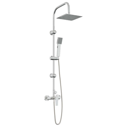 vidaXL Shower System Chrome Stainless Steel 21 x 48 x 112 cm