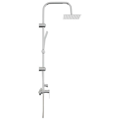 vidaXL Shower System Chrome Stainless Steel 21 x 48 x 112 cm