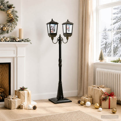 vidaXL Christmas Lantern ESPOO Cool White 57 x 37.5 x 179 cm