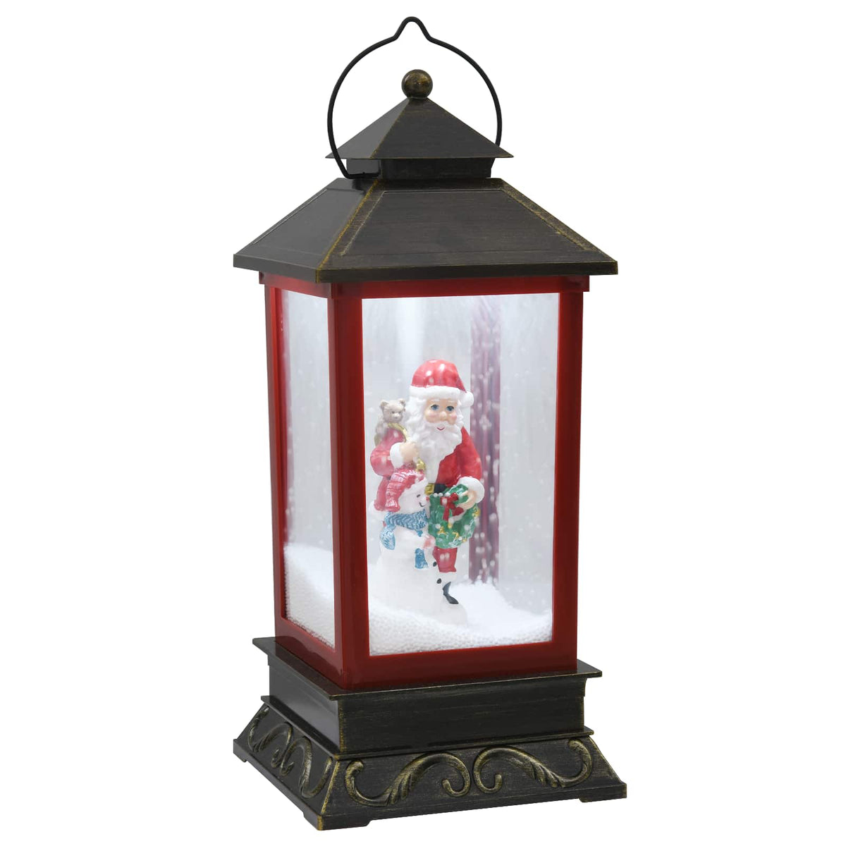 vidaXL Christmas Lantern ESPOO Cold White 17.5 x 17.5 x 41 cm
