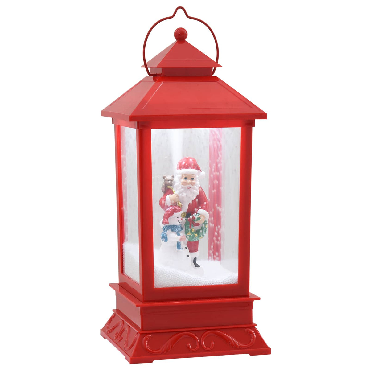 vidaXL Christmas Lantern ESPOO Cold White 17.5 x 17.5 x 41 cm