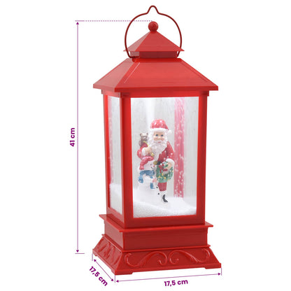 vidaXL Christmas Lantern ESPOO Cold White 17.5 x 17.5 x 41 cm