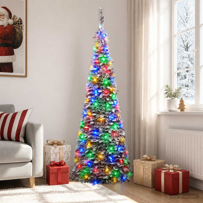 vidaXL Pop Up LED Christmas Tree 180 cm 150 LEDs PVC Green and white