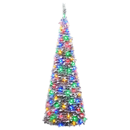 vidaXL Pop Up LED Christmas Tree 180 cm 150 LEDs PVC Green and white