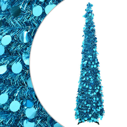vidaXL Pop Up Christmas Tree 150 cm PET Blue