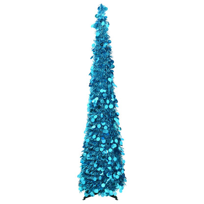 vidaXL Pop Up Christmas Tree 150 cm PET Blue