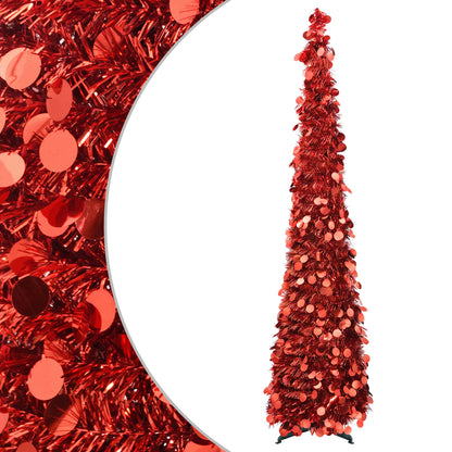 vidaXL Pop Up Christmas Tree 120 cm PET Red