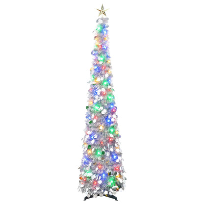 vidaXL Pop Up LED Christmas Tree with Star Topper 120 cm 50 LEDs PET